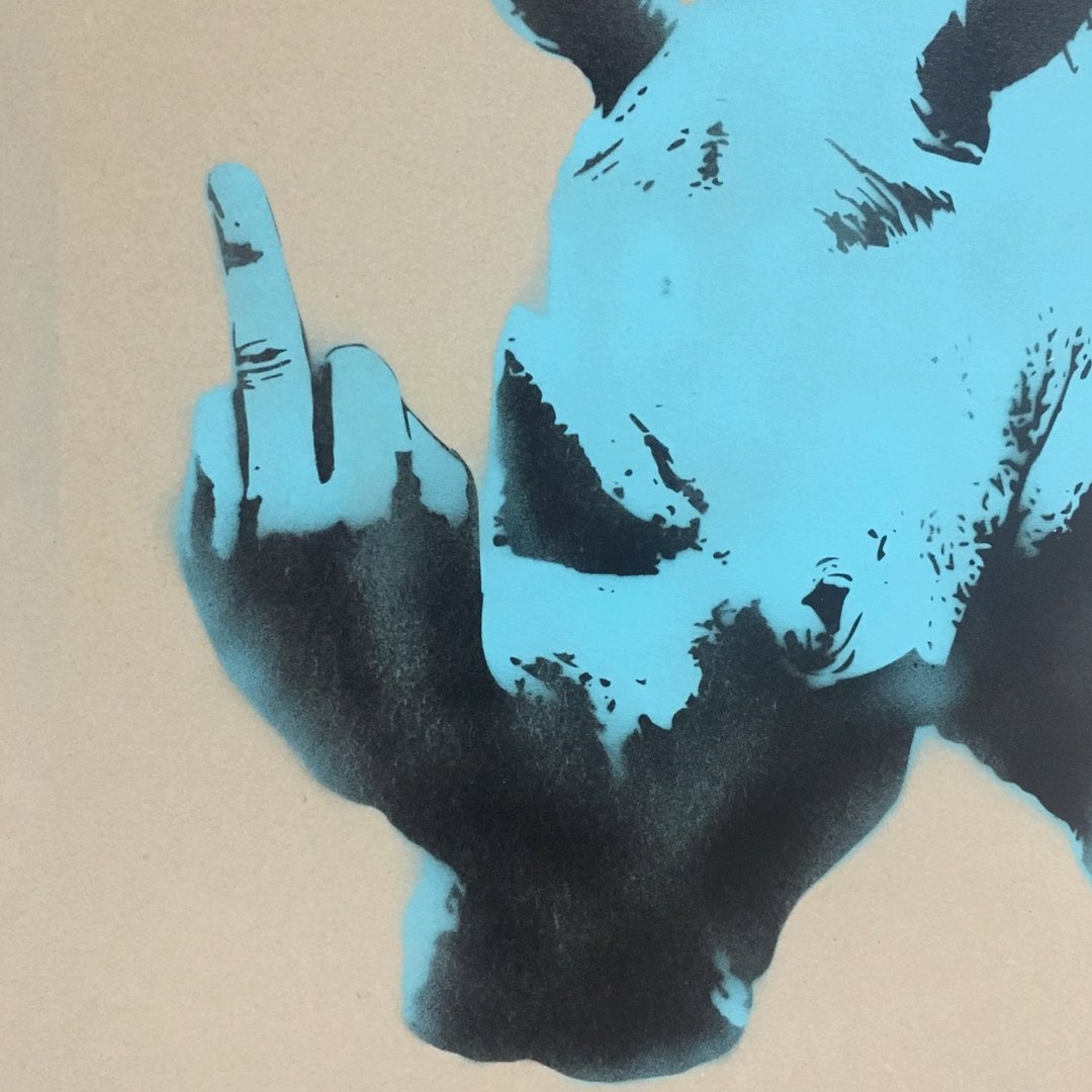 Rhino bleu turquoise, série II