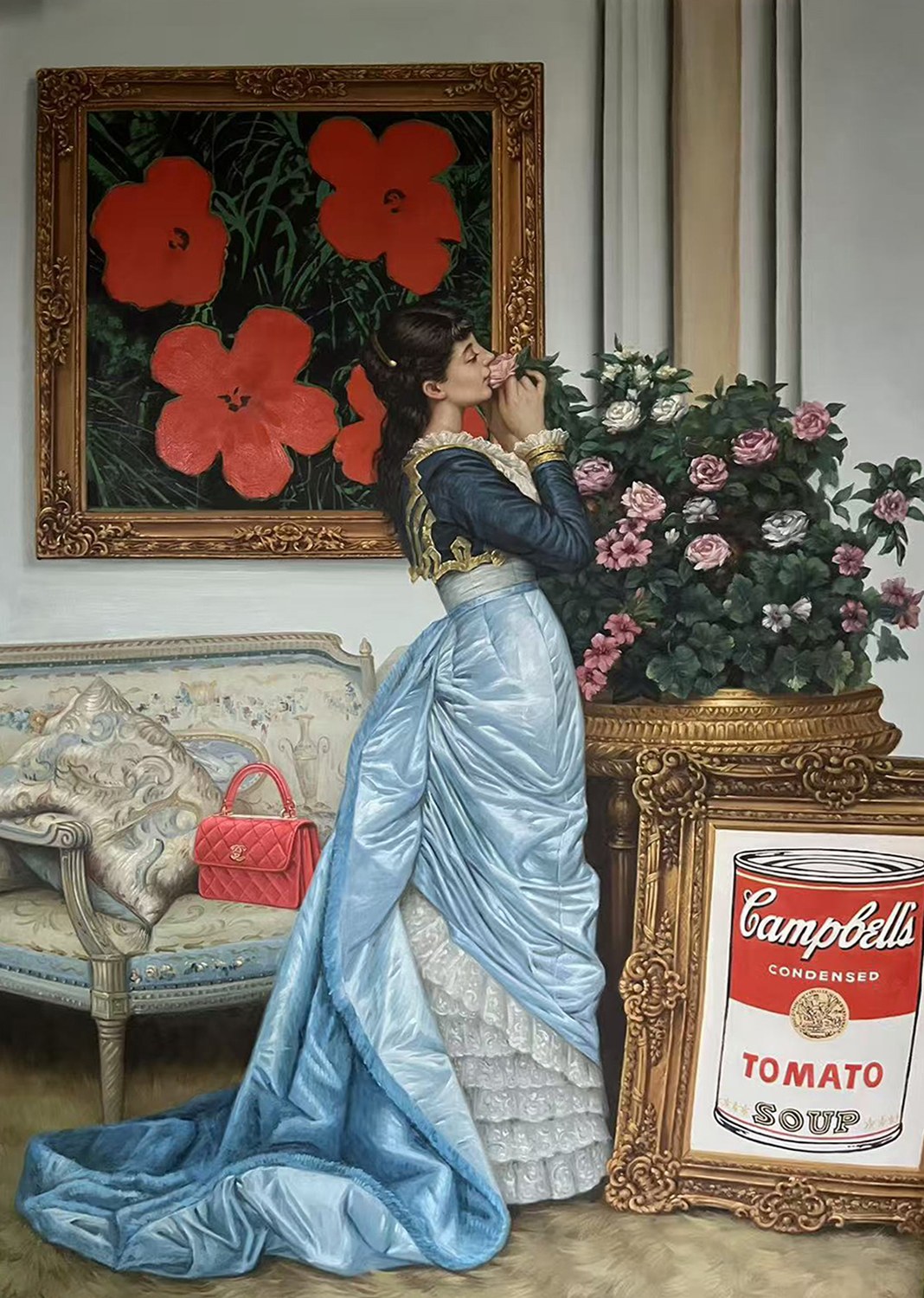 The Art Elegance (Red Flowers)